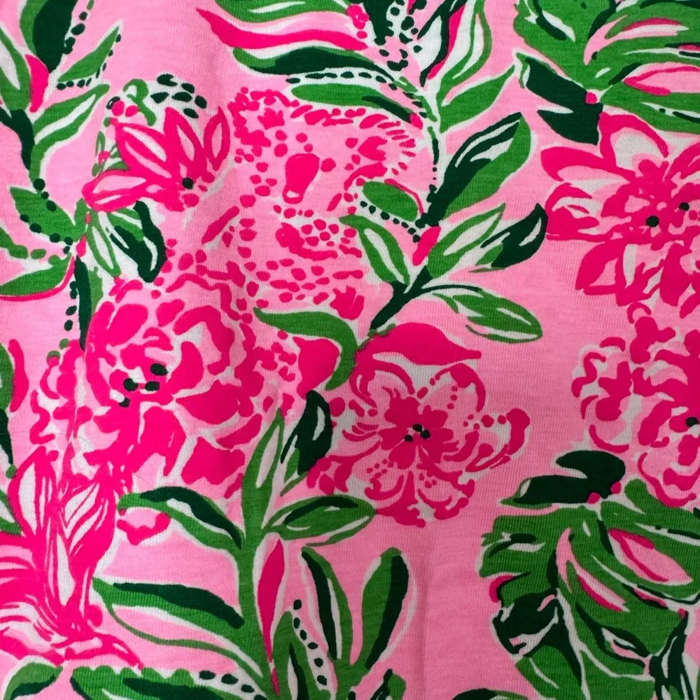 Lilly Pulitzer Floral Pink and Green Kids Pajamas